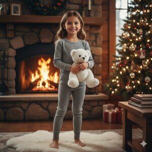 Fruit of the Loom Kids Gray Leggings – Girls M/L